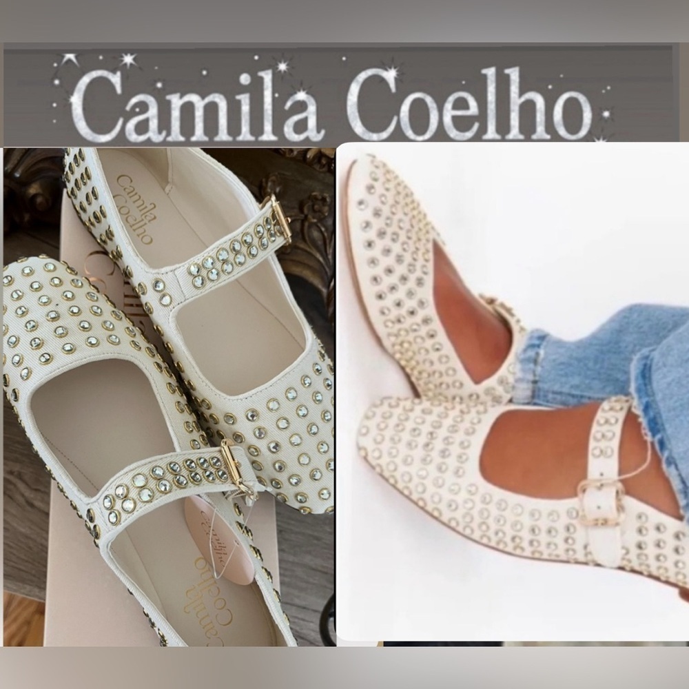 TREND NEW CAMILA COELHO RHINESTONE FLAT SHOES SIZE 10
🚨NO DISCOUNT